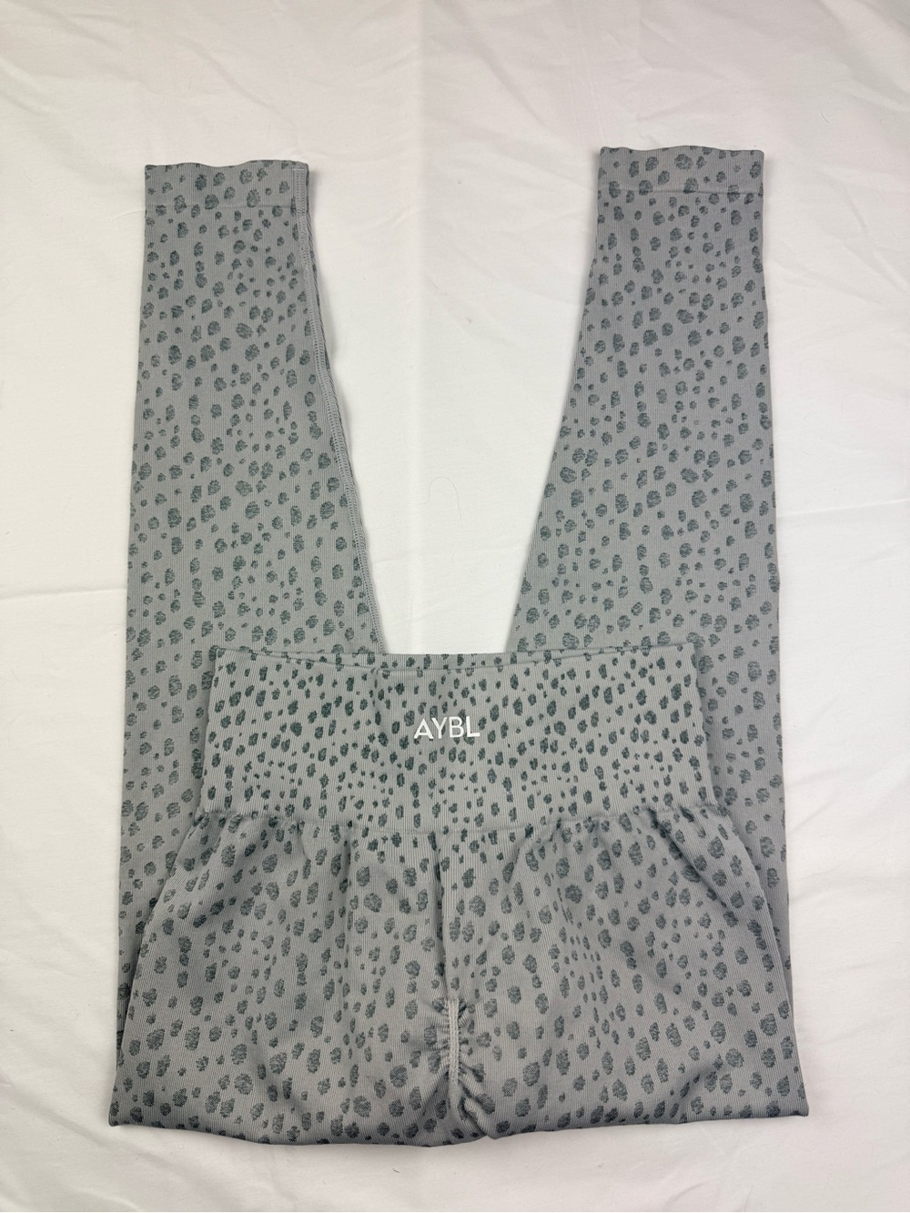AYBL Light Gray Leopard-Print High-Waist Leggings